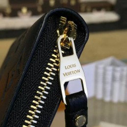 Replica Louis Vuitton Navy Embossed Monogram Zippy Coin Purse