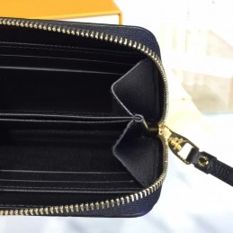 Replica Louis Vuitton Navy Embossed Monogram Zippy Coin Purse