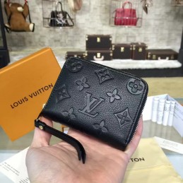 Replica Louis Vuitton Navy Embossed Monogram Zippy Coin Purse