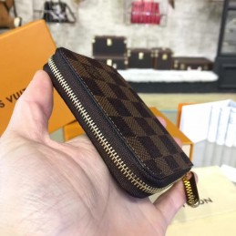 Replica Louis Vuitton Brown Damier Ebene Zippy Coin Purse