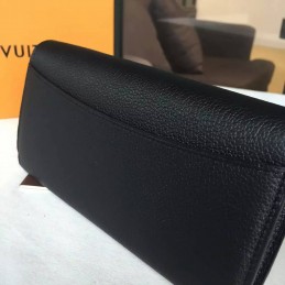 Replica Louis Vuitton Black Vivienne Long Wallet
