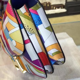 Replica Hermes Multicolor Geometric Constance Mini 18 Bag