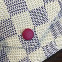 Replica Louis Vuitton White Damier Azur Fuchsia Victorine Wallet