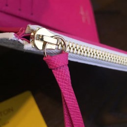 Replica Louis Vuitton White Damier Azur Fuchsia Victorine Wallet