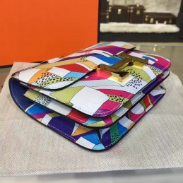 Replica Hermes Multicolor Geometric Constance Mini 18 Bag