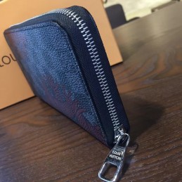 Replica Louis Vuitton Damier Graphite Red Floral Zippy Organizer Wallet