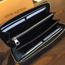 Replica Louis Vuitton Damier Graphite Red Floral Zippy Organizer Wallet