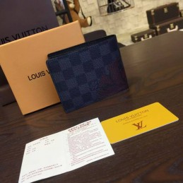 Replica Louis Vuitton Damier Graphite Red Floral Slender Wallet