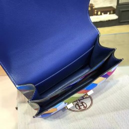 Replica Hermes Multicolor Geometric Constance Mini 18 Bag