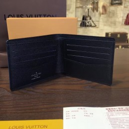 Replica Louis Vuitton Damier Graphite Blue Floral Slender Wallet
