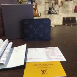 Replica Louis Vuitton Black Monogram Eclipse Multiple Wallet