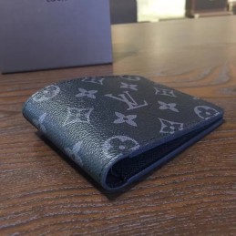 Replica Louis Vuitton Black Monogram Eclipse Multiple Wallet