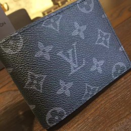 Replica Louis Vuitton Black Monogram Eclipse Multiple Wallet