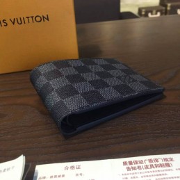 Replica Louis Vuitton Dark Damier Graphite Multiple Wallet