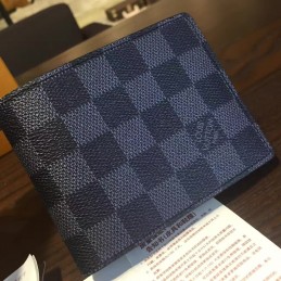 Replica Louis Vuitton Dark Damier Graphite Multiple Wallet