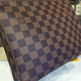 Replica Louis Vuitton Brown Damier Ebene Toiletry Pouch 26