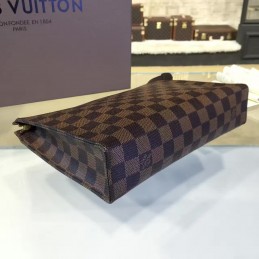 Replica Louis Vuitton Brown Damier Ebene Toiletry Pouch 26