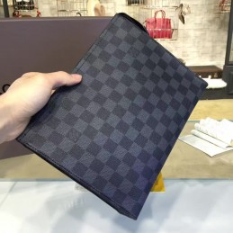 Replica Louis Vuitton Black Damier Graphite Toiletry Pouch 26
