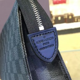Replica Louis Vuitton Black Damier Graphite Toiletry Pouch 26