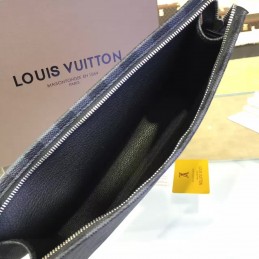 Replica Louis Vuitton Black Damier Graphite Toiletry Pouch 26
