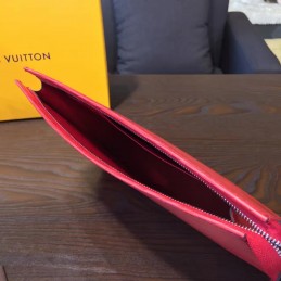 Replica Louis Vuitton Red Textured Toiletry Pouch 26