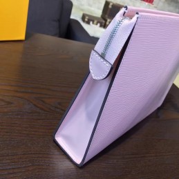 Replica Louis Vuitton Light Pink Textured Toiletry Pouch 26