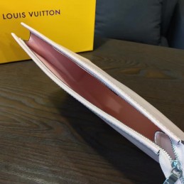 Replica Louis Vuitton Light Pink Textured Toiletry Pouch 26
