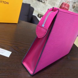 Replica Louis Vuitton Bright Pink Textured Toiletry Pouch 26
