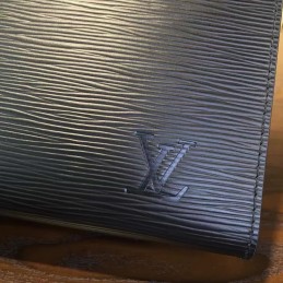 Replica Louis Vuitton Navy Blue Epi Leather Toiletry Pouch 26