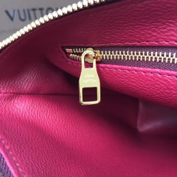 Replica Louis Vuitton Brown Monogram Burgundy Top Trim Pallas Beauty Case