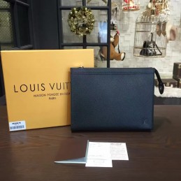 Replica Louis Vuitton Navy Blue Epi Leather Toiletry Pouch 19