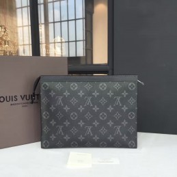 Replica Louis Vuitton Gray Monogram Eclipse Pochette Voyage MM