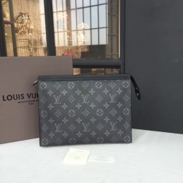 Replica Louis Vuitton Gray Monogram Eclipse Pochette Voyage MM