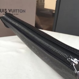 Replica Louis Vuitton Gray Monogram Eclipse Pochette Voyage MM
