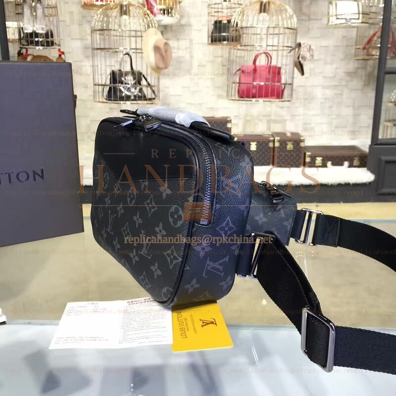 Replica Louis Vuitton Black Monogram Eclipse Bumbag Explorer