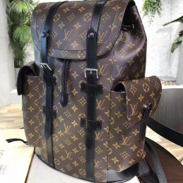 Replica Louis Vuitton Brown Monogram Christopher Backpack