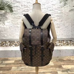 Replica Louis Vuitton Brown Monogram Christopher Backpack