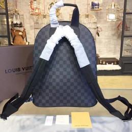 Replica Louis Vuitton Damier Graphite Red Rope Knot Josh Backpack
