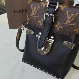 Replica Louis Vuitton Brown Monogram Black Camera Box