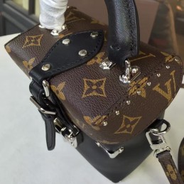 Replica Louis Vuitton Brown Monogram Black Camera Box