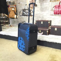 Replica Louis Vuitton Damier Graphite Blue Rope Knot Pegase Legere 55