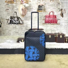Replica Louis Vuitton Damier Graphite Blue Rope Knot Pegase Legere 55