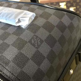Replica Louis Vuitton Damier Graphite Blue Rope Knot Pegase Legere 55