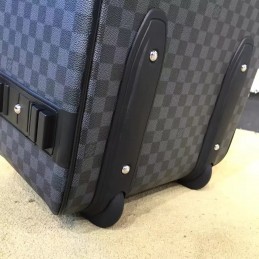 Replica Louis Vuitton Damier Graphite Red Rope Knot Pegase Legere 55