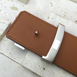 Replica Louis Vuitton Black Epi Leather Silver LV Buckle Belt