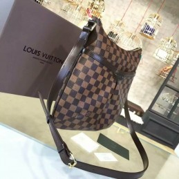 Replica Louis Vuitton Brown Damier Ebene Bloomsbury PM