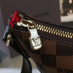 Replica Louis Vuitton Brown Damier Ebene Bloomsbury PM