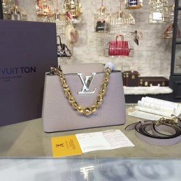 Replica Louis Vuitton Taupe Capucines Mini