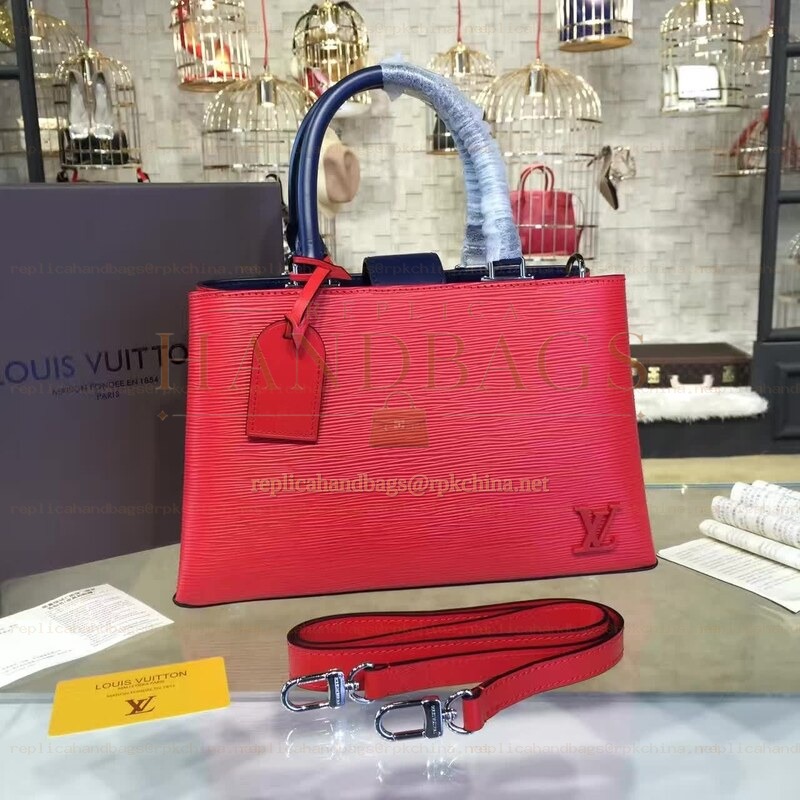 Replica Louis Vuitton Red Blue Handle Kleber PM