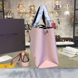 Replica Louis Vuitton Pale Pink Blue Handle Kleber PM